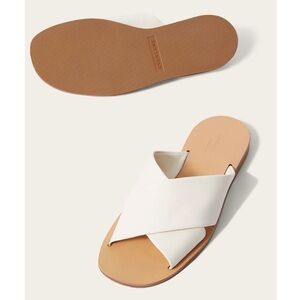 Everlane The Crossover Slide in Cream Size 8